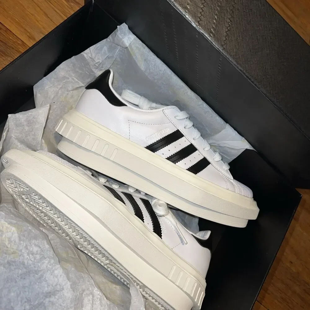 Adidas x Ivy Park Superstar Platform Cloud White Women Size 9.5/Men 8.5 NEW.NWB